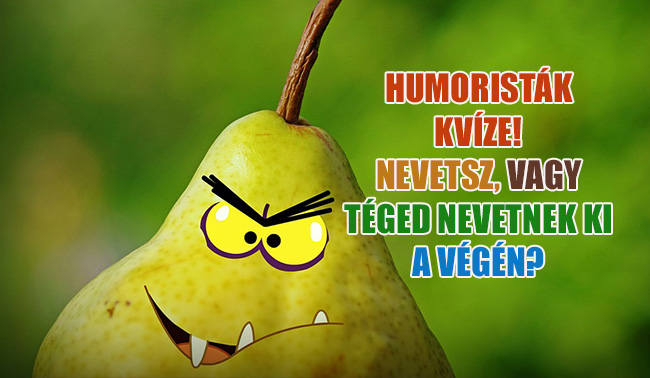 Humoristák kvíze. Nevetsz te is, vagy csak téged nevetnek a végén?